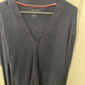 Tommy Hilfiger Men's Navy Premium Cotton Cardigan
